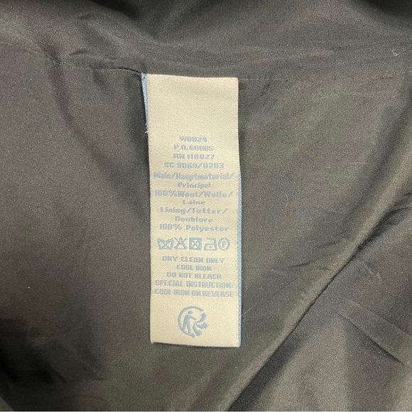 Boden Dress Size 4 US Long Black Ivory Deborah Tweed 100% Wool Semi-Fitted Shift - Picture 9 of 9